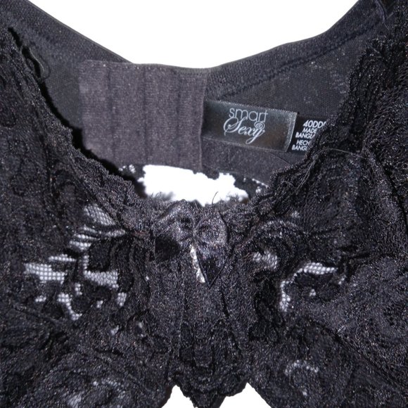Smart & Sexy Women's Plus Size Lace Unlined Underwire Bra Black 40DDD NWOT - Picture 3 of 4